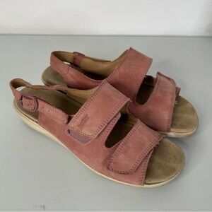 Hotter Soft Pink Strappy Sandals Size 8.5